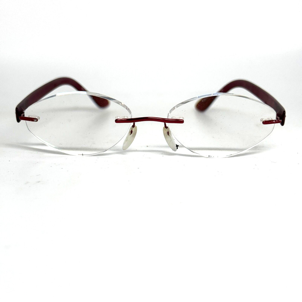 Silhouette Eyeglasses 6701 45 6054‎ 7608 Red/Burgundy Rimless 48[]17 135 H15534